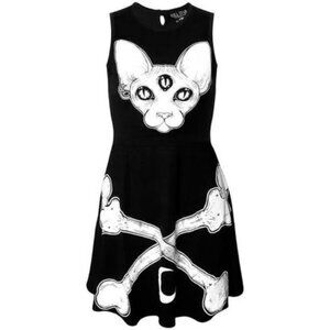 KILLSTAR Third Eye Sphynx Skater Dress RARE HTF